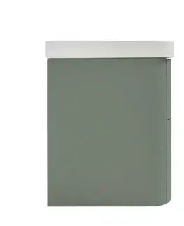 Kúpeľňový nábytok Kúpeľňová skrinka s umývadlom SAT Fusion 57,5x53x45 cm eukalyptovo zelená mat SATFUSION260EZU SATFUSION260EZU