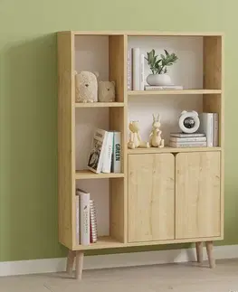 Knižnice Knižnica Lumo - Sapphire Oak