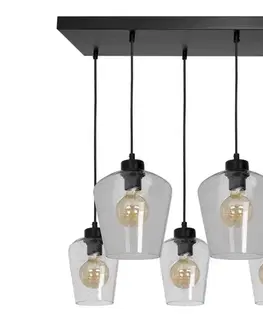 Svietidlá  Luster na lanku SANTIAGO 5xE27/60W/230V číra MLP6615