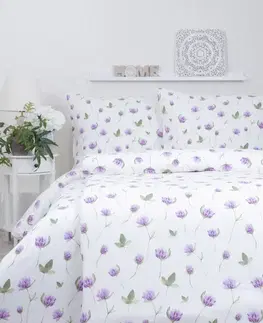 Obliečky MKLozkoviny.sk Francúzske flanelové obliečky - Ďatelina - 220 × 200 cm - 70 x 90 cm