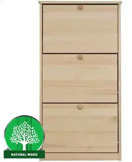 Borovicové botníky Skrinka na topánky 3KL borovica