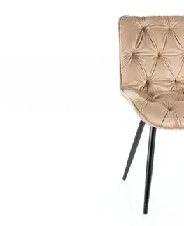 Stoličky Jedálenské kreslo CHERRY II VELVET Signal