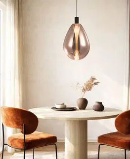 Stropná svetla Lampa wisząca Denso 30 szklana kula miedziana do jadalni nad stół