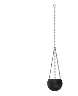 Stojany na kvetiny  Závesný kvetináč 155x27 cm čierna 8103