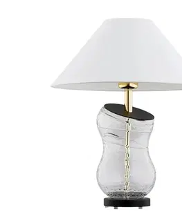 Lampy Argon 8036 - Stolná lampa VENETO 1xE27/15W/230V biela/mosadz/čierna 8036