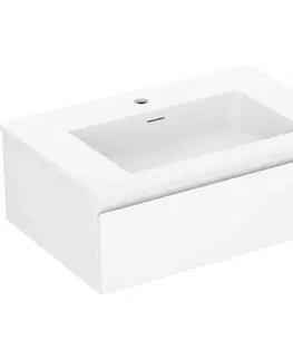 Kúpeľňový nábytok MEXEN/S - Orio kúpeľňová skrinka 70 cm s umývadlom Otis, 1 šuplík, biela mat 91A10-07023-1-BF01-W18M01