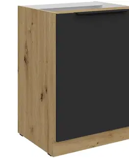 Kuchynské skrinky stojace Kuchynská skrinka Aria-Bl/Ar Anti Fingerprint 60d 1f Bb