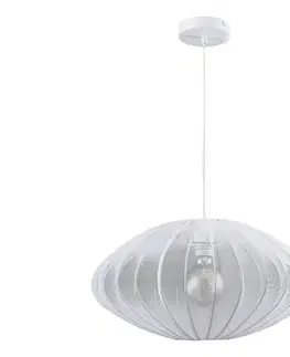 Svietidlá  Luster na lanku KINU 1xE27/20W/230V pr. 50 cm biela 330604