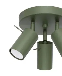 Svietidlá  SL.1503 - Bodové svietidlo RING 3xGU10/10W/230V zelená SL.1503