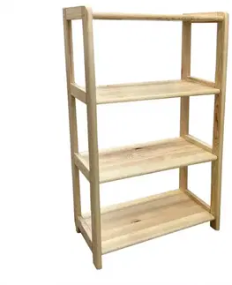 Vitríny a regály do obývačky Regál Jednoduchá Vysoký 1/60