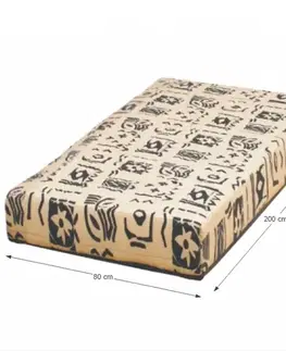 Matrace KONDELA Futon Arona pružinový matrac 80x200 cm pružiny / látka