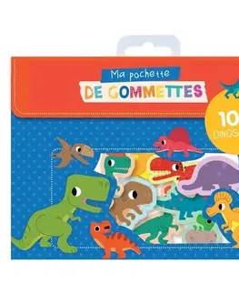 Nalepovačky, vystrihovačky, skladačky 100 samolepek - dinosaures/dinosauři