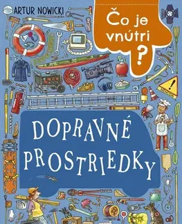 Leporelá, krabičky, puzzle knihy Čo je vnútri? Dopravné prostriedky - Artur Nowicki,Ladislav Holiš