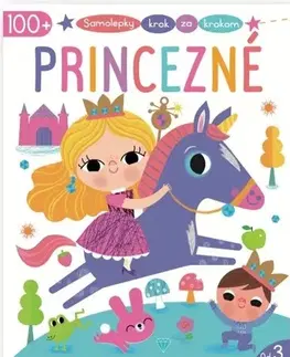 Nalepovačky, vystrihovačky, skladačky Samolepky krok za krokom: Princezné
