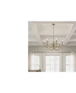 Svietidlá Elstead Kichler KL-CAPITOL-HILL6-PNBR - Luster na reťazi CAPITOL HILL 6xE14/40W/230V KL-CAPITOL-HILL6-PNBR