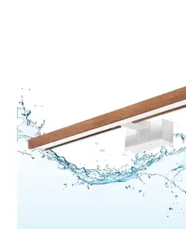 Kúpeľňové zrkadlá BRILAGI -LED kúpeľňové zrkadlové svietidlo 3v1 WOODY MIRROR LED/12W/230V IP44 biela/dub čerešňa 8590828018247