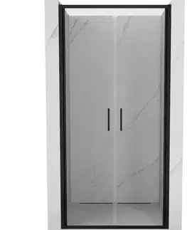 Sprchovacie kúty MEXEN - Exo sprchové dvere krídlové110, transparent, čierna 814-110-000-70-00