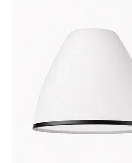 Lampy  Náhradné sklo k lustru a nástennému svietidlu RETRO, ANTICO E27 pr. 13 cm biela/čierna 5907687463379