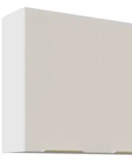 Kuchynské skrinky visiace Kuchynská Skrinka Nicea 80G-72 2F pieskovo béžová