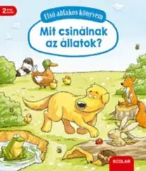 Leporelá, krabičky, puzzle knihy Első ablakos könyvem - Mit csinálnak az állatok? - Susanne Gernhäuser