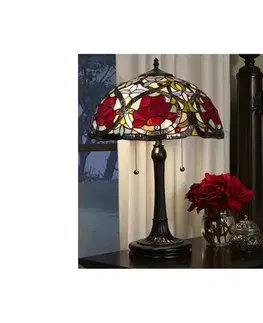 Lampy Elstead QZ-LARISSA-TL - Stolová lampa Tiffany LARISSA 2xE27/60W/230V QZ-LARISSA-TL