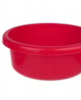Kúpeľňové doplnky Miska okrúhla classic 13,5l červená