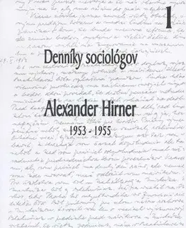 Sociológia, etnológia Denníky sociológov 1