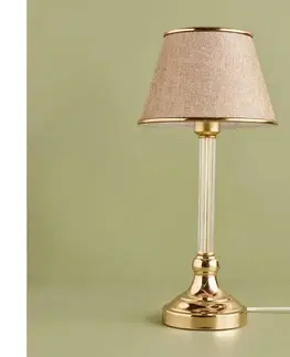 Lampy  Stolná lampa AYD 1xE27/40W/230V béžová/zlatá 780SGN2117