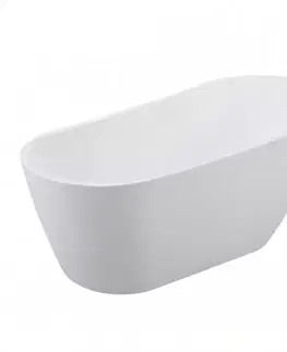 Voľne stojace vane Vaňa Melody 150/80 + sifón klik-klak zlatý s prepadom slim zlatá