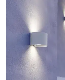 LED osvetlenie Eglo 901843 - LED vonkajšie nástenné svietidlo CALPINO 2xLED/2,8W/230V IP54 biela 901843
