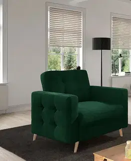 Kreslá NABBI Aveza 1F kreslo tmavozelená