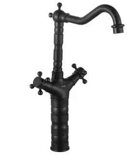 Kúpeľňové batérie REA - Umývadlová Kuchynská batéria Rustico Old Black REA-B5520