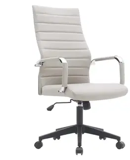 Kancelárske stoličky KONDELA Drugos New kancelárske kreslo s podrúčkami sivohnedá (taupe)