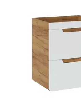 Kúpeľňový nábytok COMAD - Skrinka pod umývadlo 50cm 2 zásuvky ARUBA biela 5907611647202