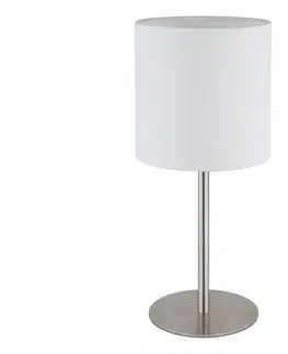 Lampy Globo 21440W - Stolná lampa BENSON 1xE27/40W/230V biela 21440W