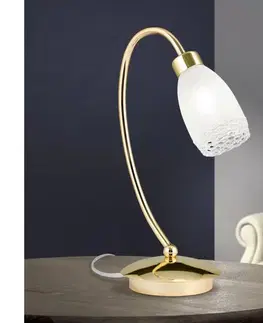 Lampy Orion - Stolová lampa CARLA 1xG9/28W/230V zlatá LA 4-1062/1 MS