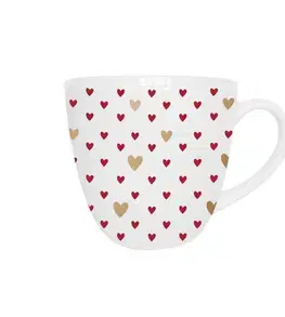Hrnčeky, šálky, podšálky DUO - Hrnček 460ml HEARTS 3 v darčekovej krabičke