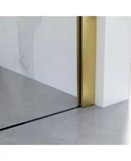 Sprchovacie kúty HOPA - Walk-in sprchovací kút LAGOS GOLD NEW 200 - Farba rámu - Zlatá, Rozmer A - 115, Rozmer C - 200, Výplň - Číre bezpečnostné sklo - 8 mm BCLAGO115BGCN2