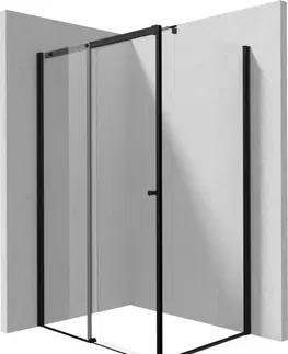 Sprchovacie kúty DEANTE - Sprchovací kút Kerria Plus čierna, obdĺžniková, 120x90 cm KKNNP12S09