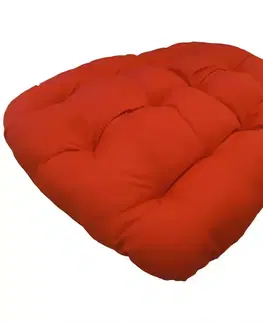 Záhradné kreslá Červený vankúš na závesné kreslo
