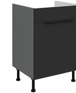 Kuchynské skrinky stojace Kuchynská skrinka Aria-Bl/Ant Anti Fingerprint 60zl 1s Bb