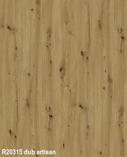 Príslušenstvo ku kuchynským linkám ArtExt Zástena za kuchynskú linku Zástena: Dub Artisan R20315 18 mm