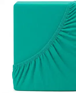 Plachty 4Home jersey prestieradlo Ideál zelený tyrkys, 200 x 200 cm