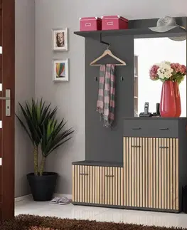 Predsieňový nábytok Predsieňová stena MARCO II artisan/antracit anas mc2