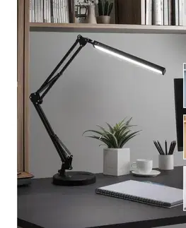 Lampy BRILAGI - LED stmievateľná stolová lampa 2v1 USB VARIO LED/14W/5V 3000-6000K čierna 004945