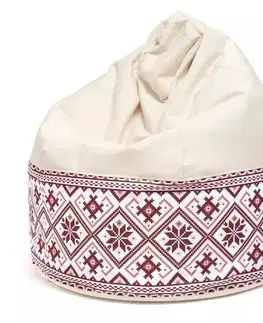 Sedacie vaky a kocky Sedací vak Viper Folk Outdoor TiaHome - krémovo hnedá