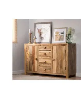 Komody Komoda Hina 140x90x45 z mangového dreva