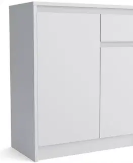 Komody do spálne Komoda Aston 2D1S Biely