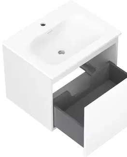 Kúpeľňový nábytok MEXEN/S - Orio kúpeľňová skrinka 60 cm s umývadlom Vela, 1 šuplík, biela mat 91A10-06047-1-BF01-W23M01