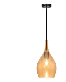Svietidlá Viokef Lighting Závesné svietidlo na kábli NEXT 1xE27/40W/230V oranžová/čierna 4306401
